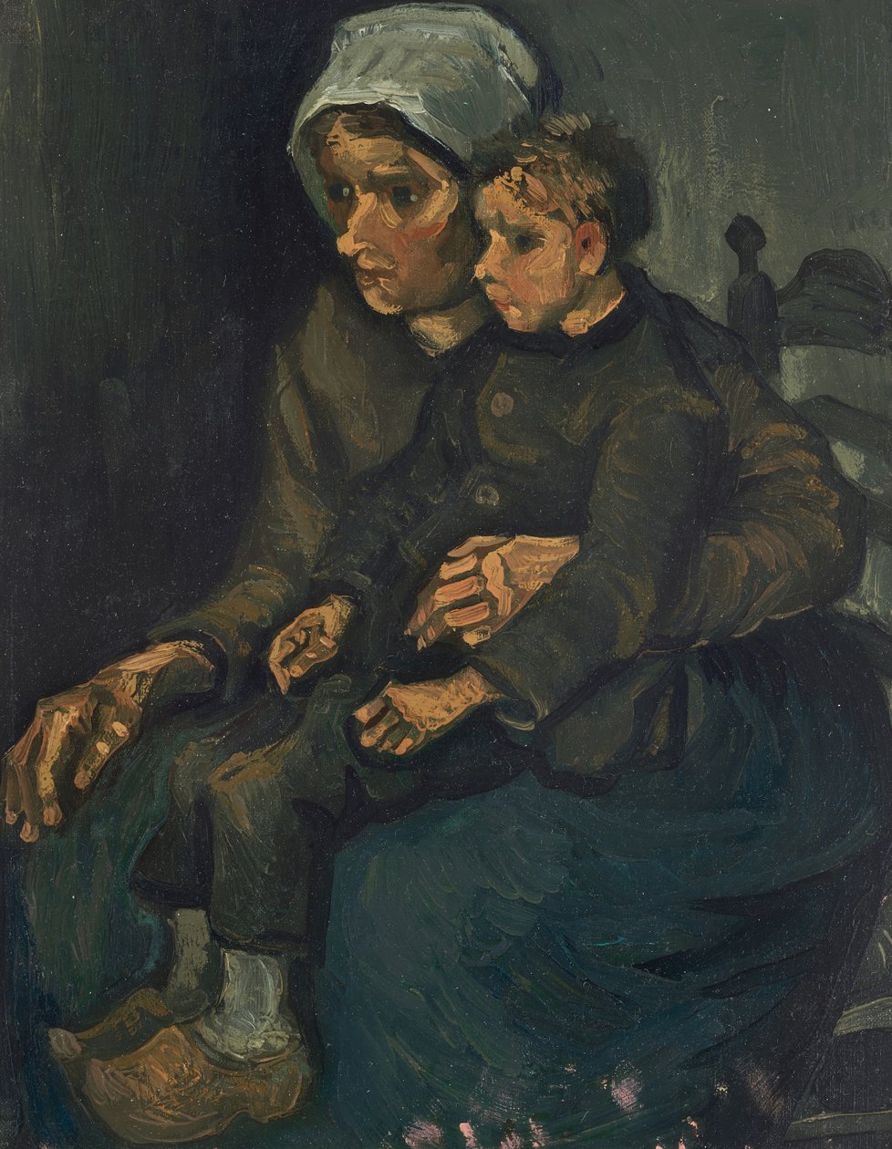 Parasztasszony gyermekével az ölében alkotó: Vincent van Gogh