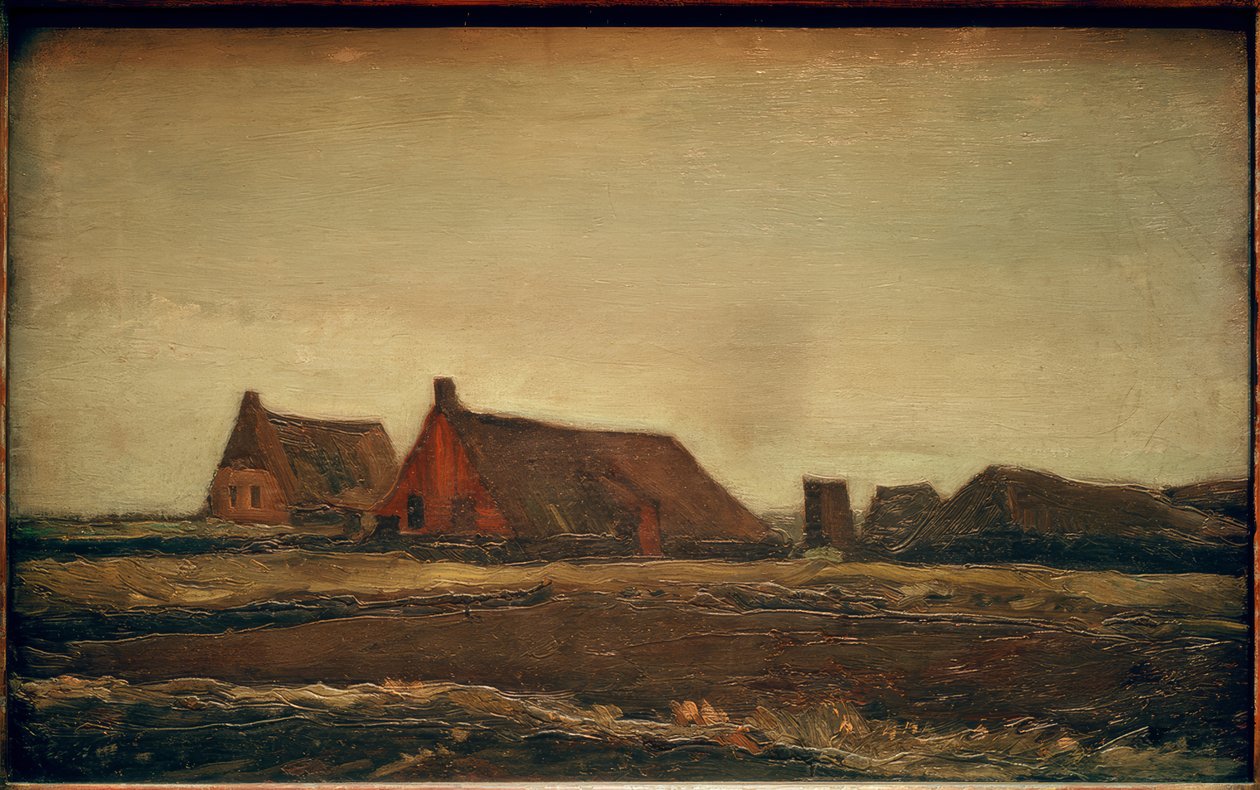 Plaggen kunyhók alkotó: Vincent van Gogh
