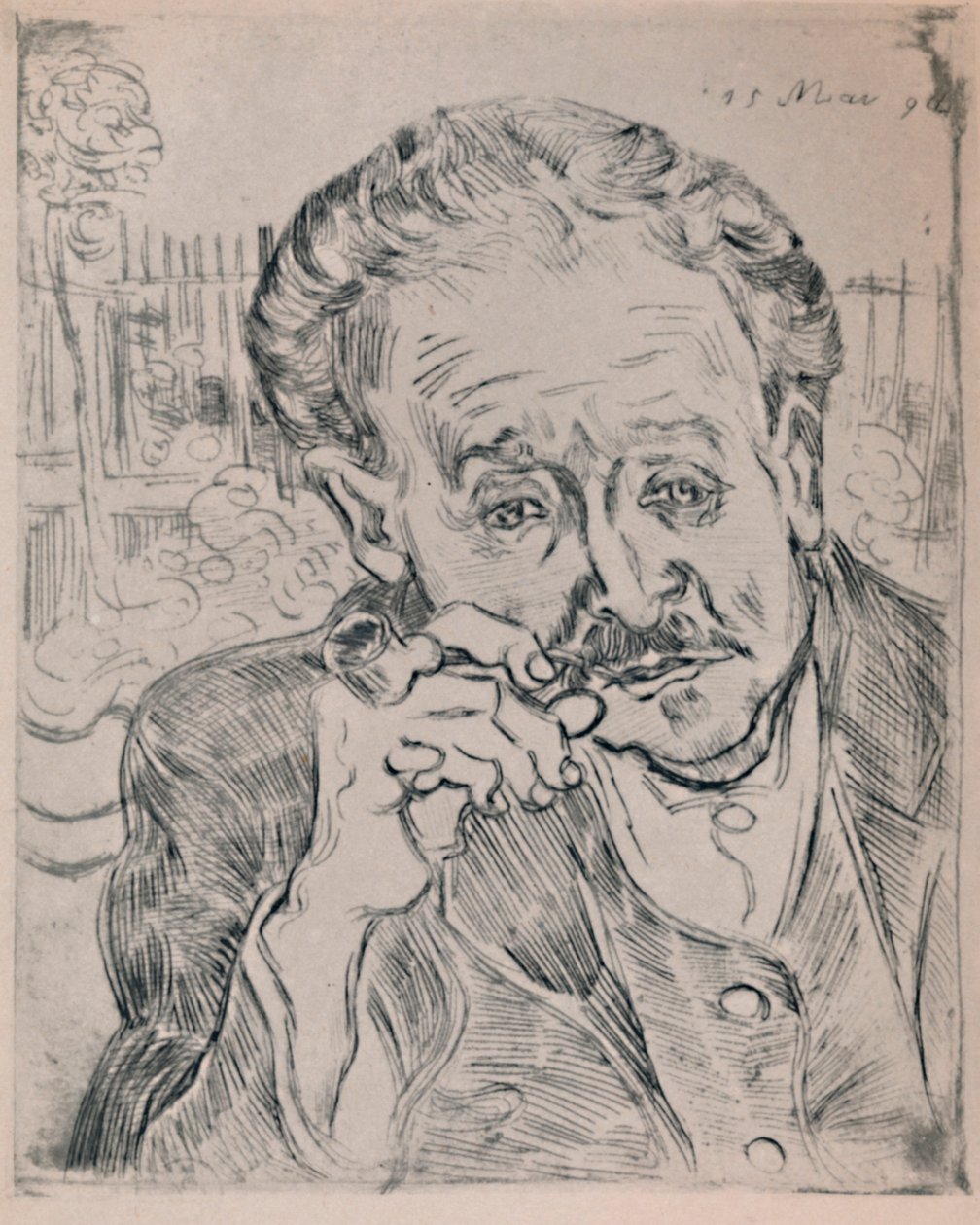 Dr. Gachet portréja, 1890 körül, 1946 alkotó: Vincent van Gogh