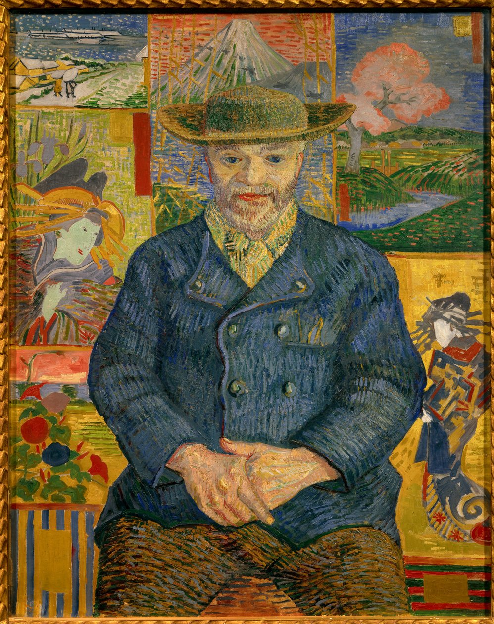 Tanguy atya portréja Vincent Van Gogh (1853-1890) festménye 1887 V. 0,92x0,73 m Párizs, Rodin múzeum – Tanguy apa portréja (Julien Tanguy alkotó: Vincent van Gogh