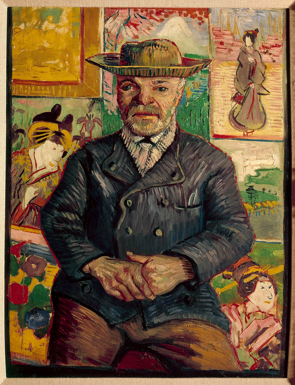 Tanguy atya portréja Vincent Van Gogh (1853-1890) festménye 19. századi Niarchos gyűjtemény - Tanguy apa portréja (Julien Tanguy) alkotó: Vincent van Gogh