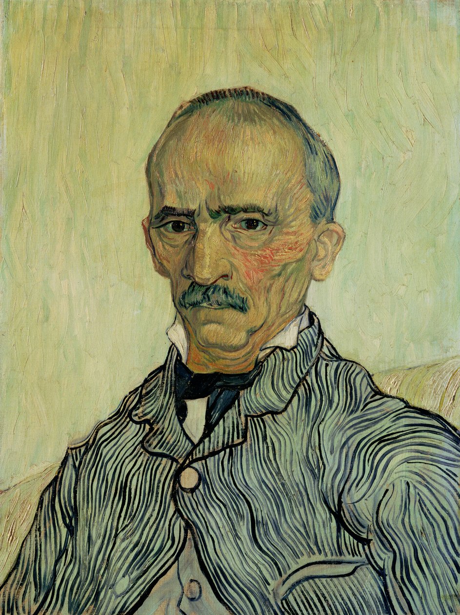 Trabuc főfelügyelő portréja a Szent Pál kórházban alkotó: Vincent van Gogh