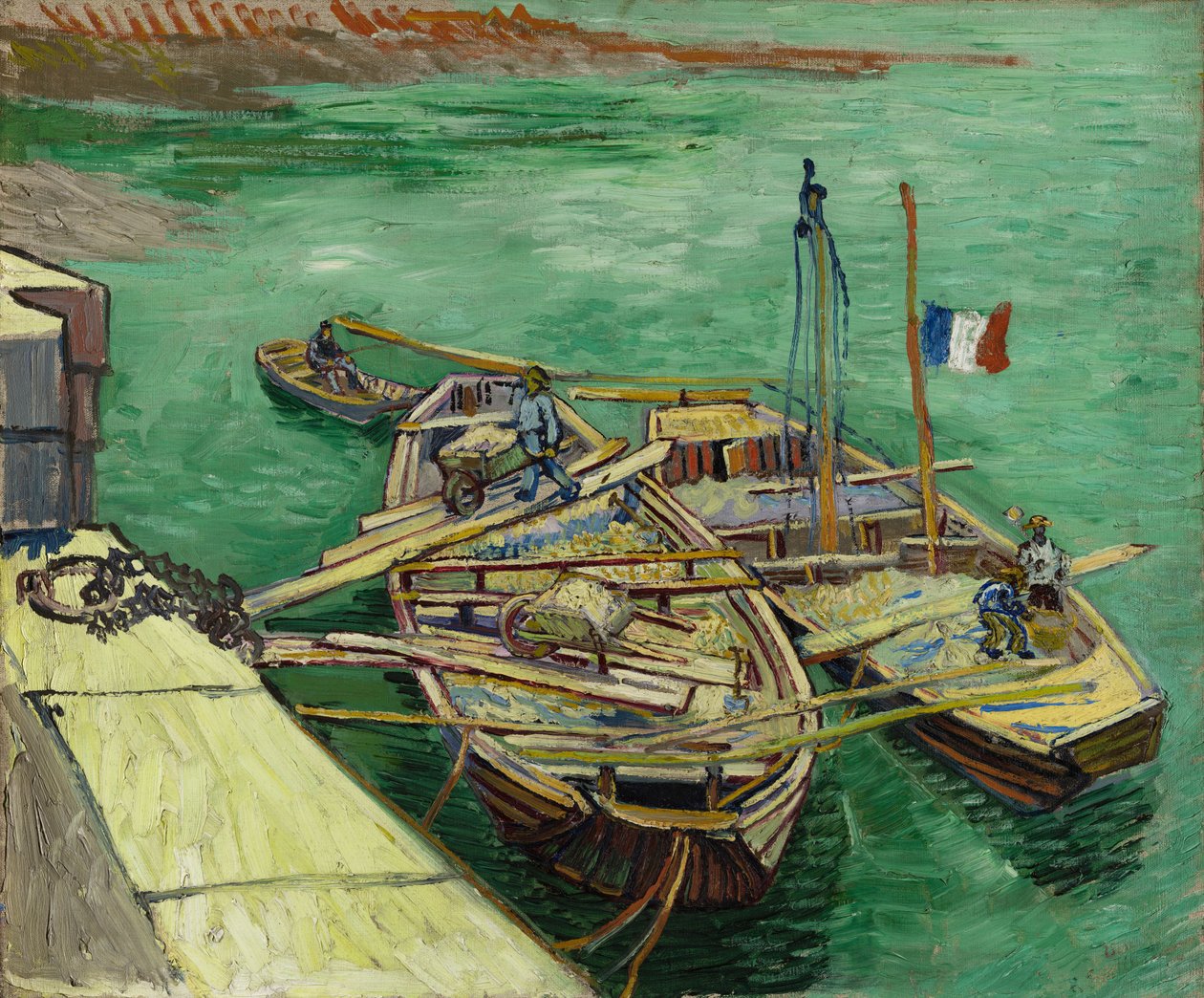 Rakpart homokot kirakodó férfiakkal alkotó: Vincent van Gogh