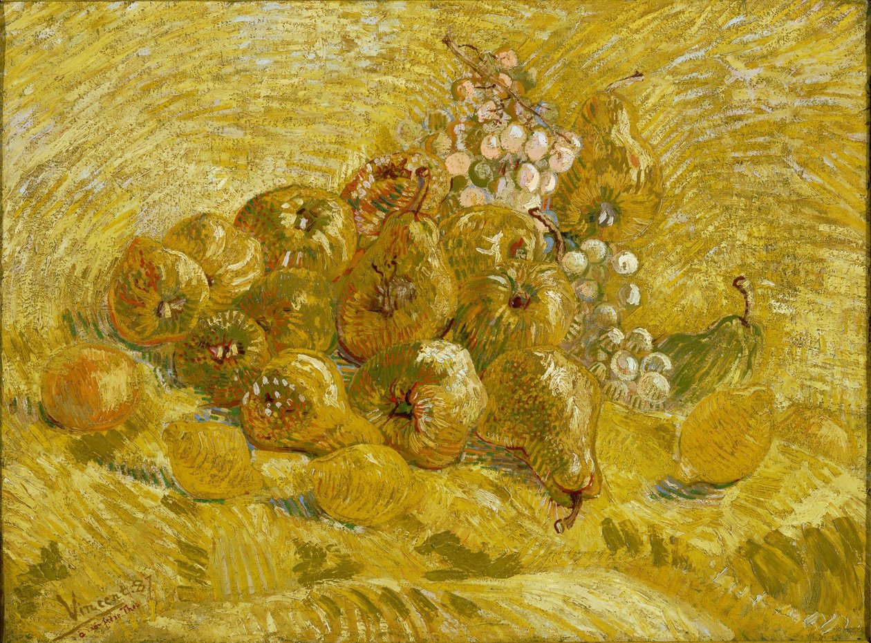Birs, citrom, körte és szőlő, 1887-1888 alkotó: Vincent van Gogh