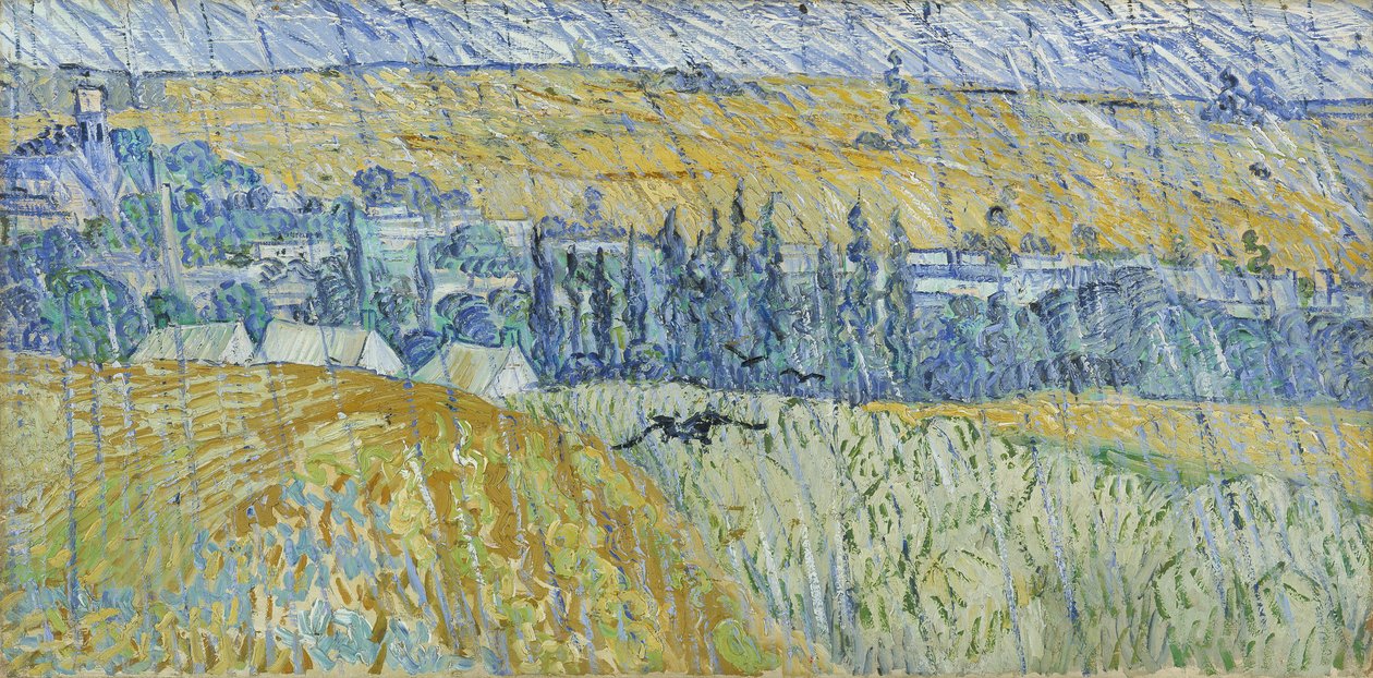 „Eső: Auvers”, 1890 alkotó: Vincent van Gogh
