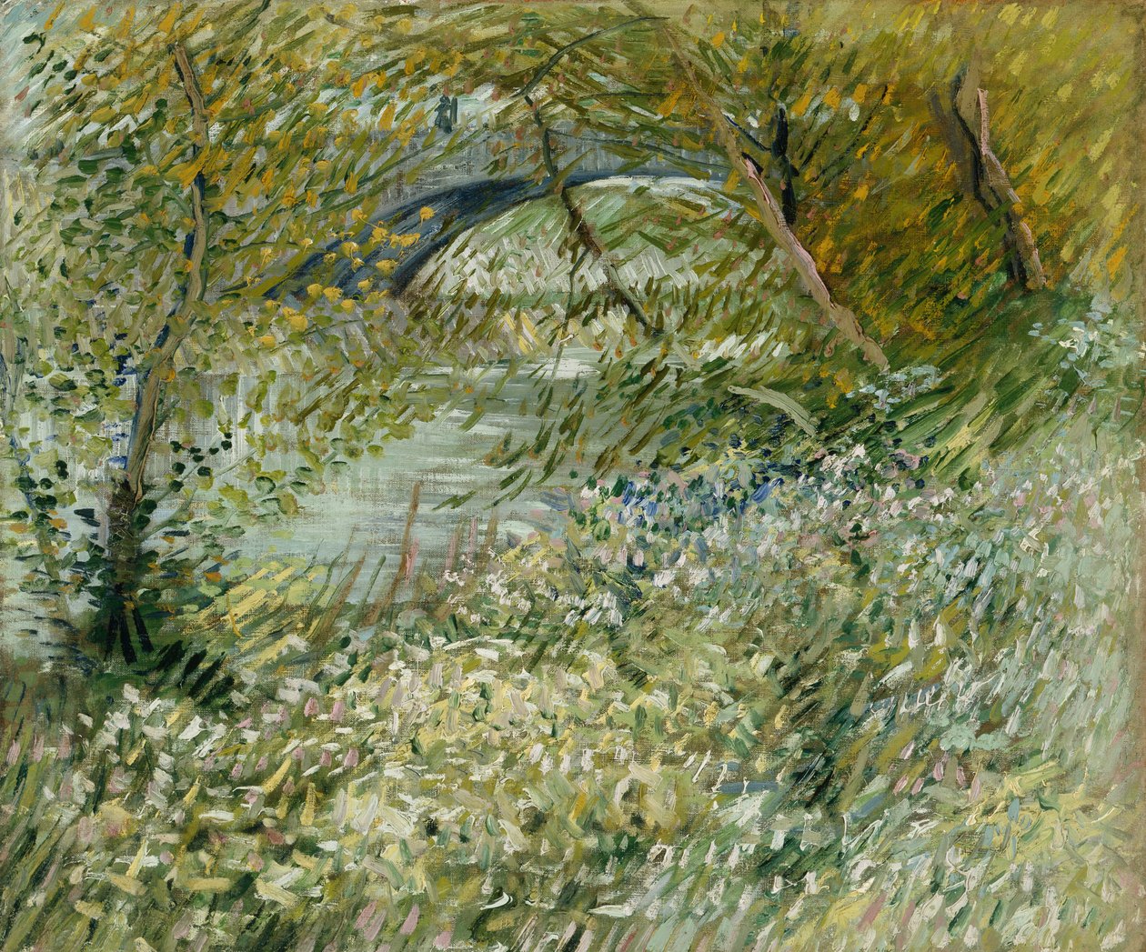 Folyópart tavasszal alkotó: Vincent van Gogh