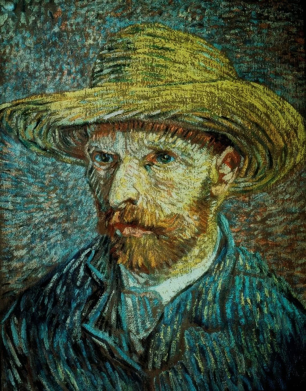 Önarckép szalmakalappal alkotó: Vincent van Gogh