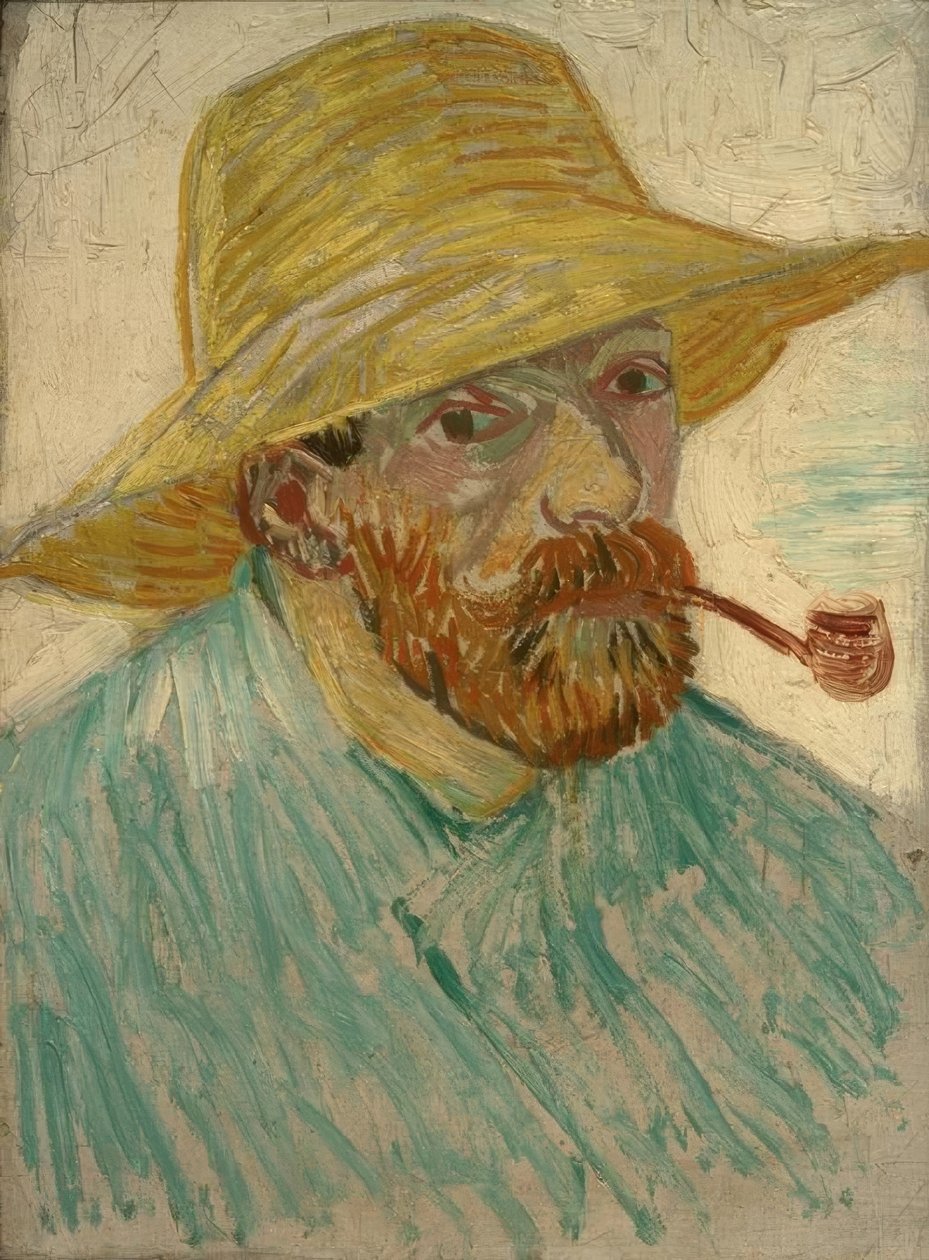 Önarckép szalmakalappal alkotó: Vincent van Gogh