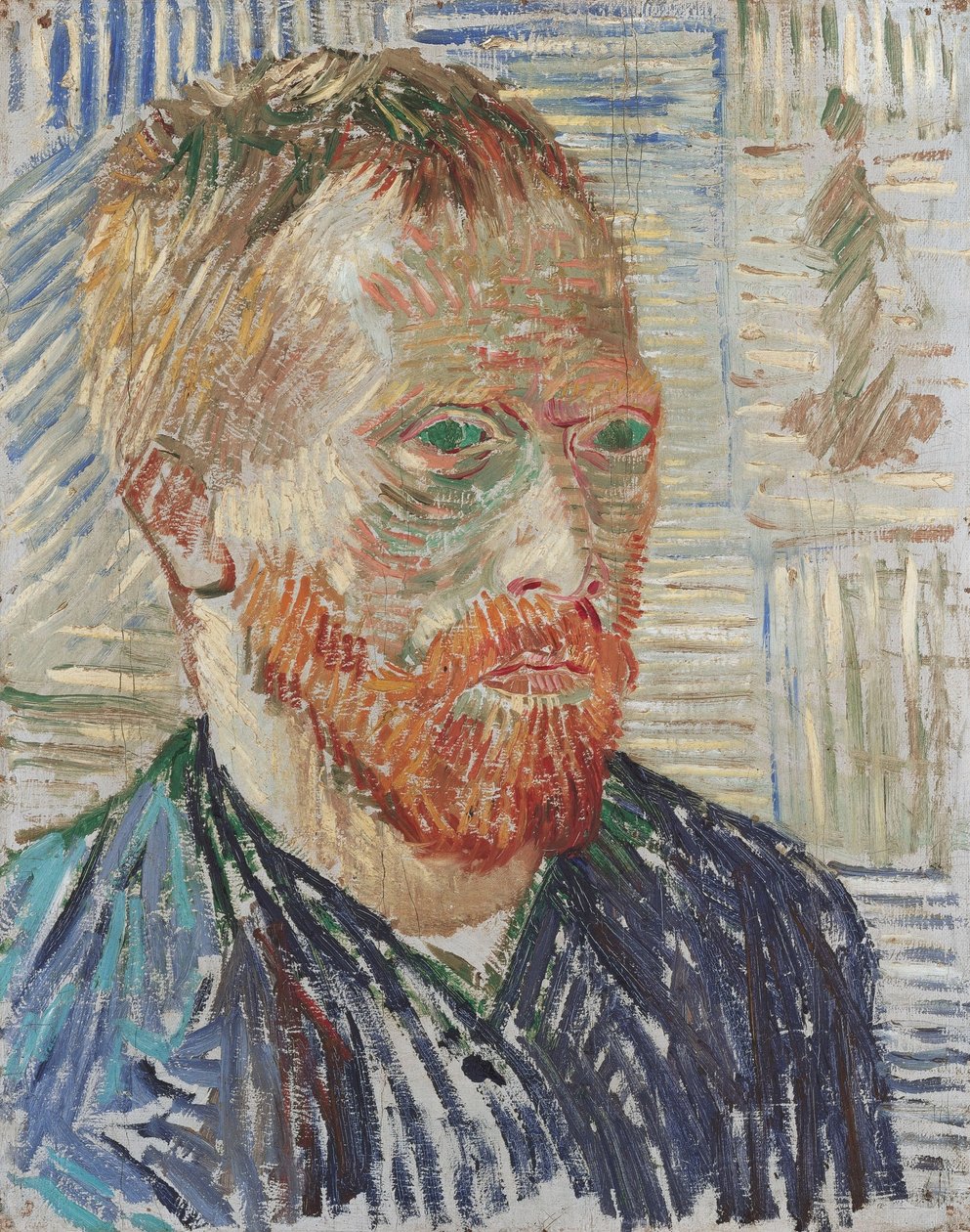 Önarckép japán nyomtatással alkotó: Vincent van Gogh