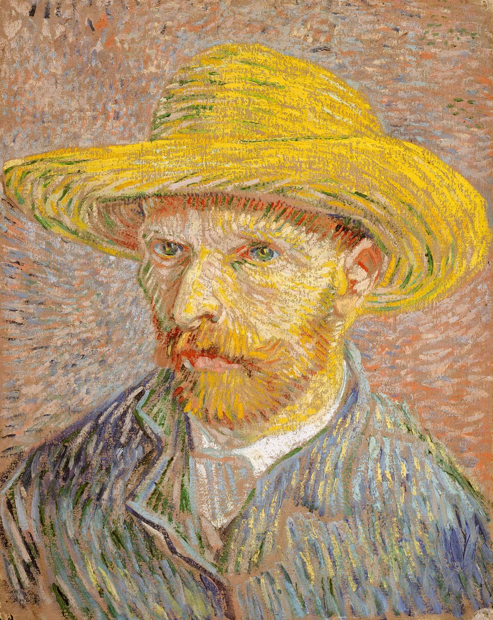 Önarckép szalmakalappal alkotó: Vincent van Gogh