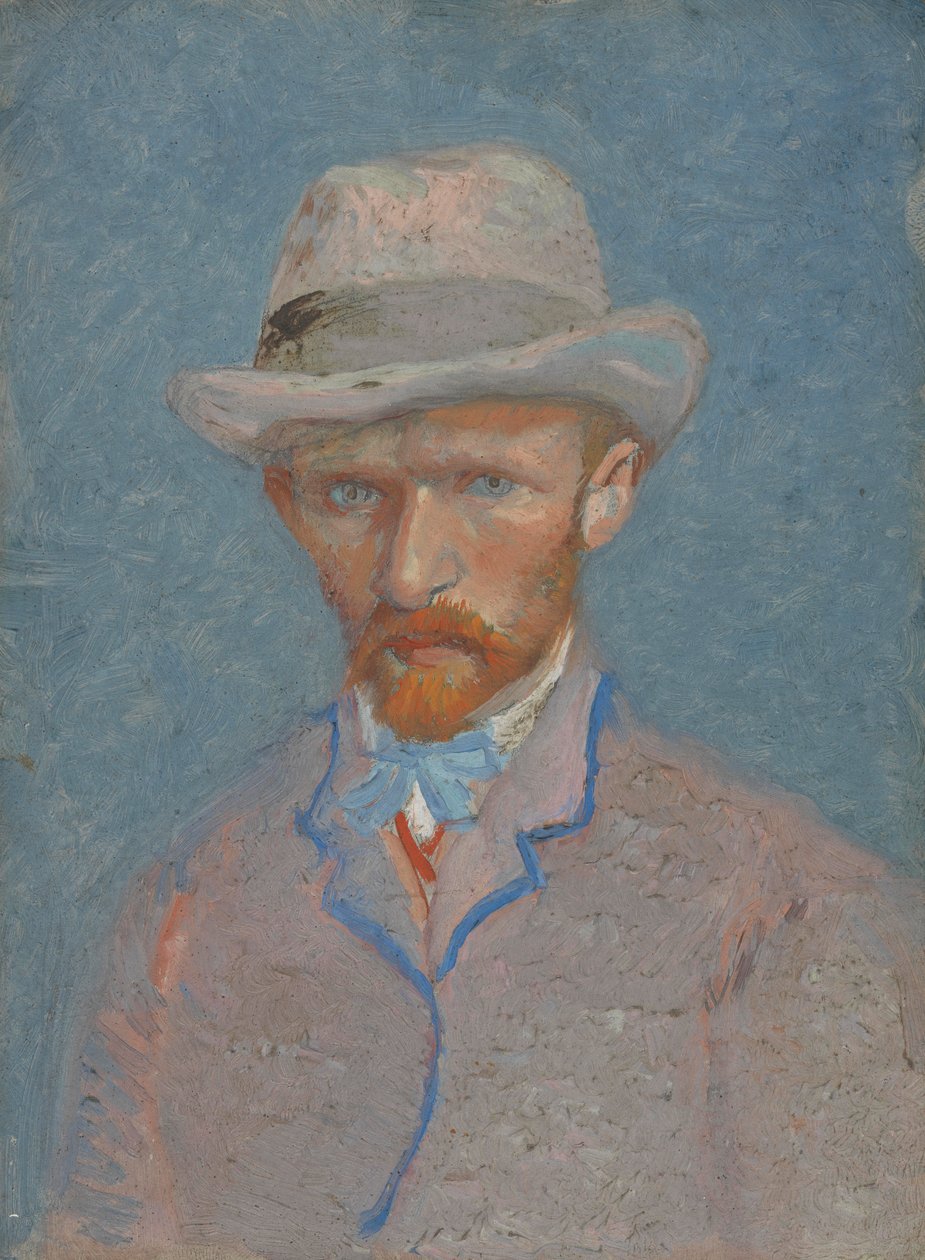 Önarckép szürke filckalappal alkotó: Vincent van Gogh
