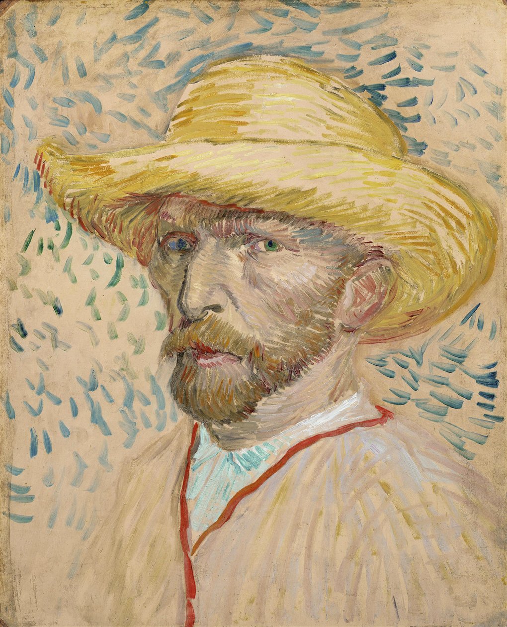 Önarckép szalmakalappal alkotó: Vincent van Gogh