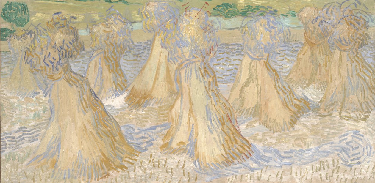 Búzaköteg, 1890. július (olaj, vászon) alkotó: Vincent van Gogh