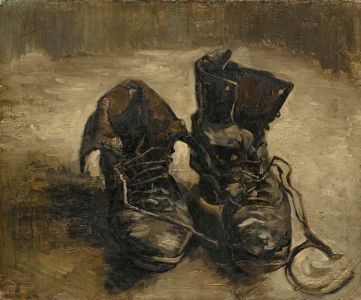 Cipő, 1886 alkotó: Vincent van Gogh
