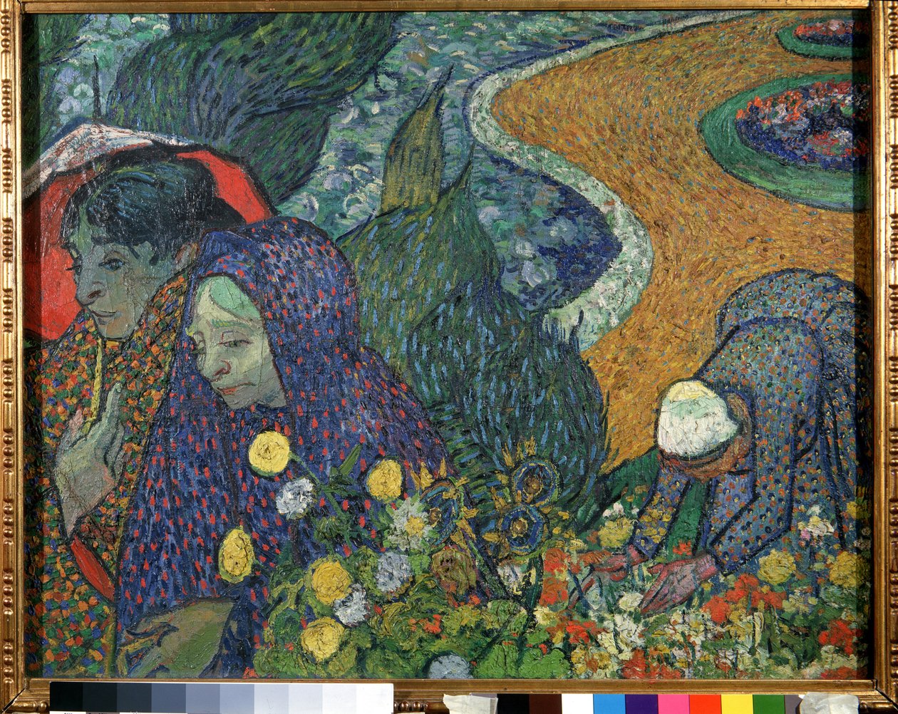 "Souvenir du jardin a Etten ou Les Arlesiennes". Arles-i nők (Emlékezés az etteni kertre). Vincent Van Gogh (1853-1890) festményei. alkotó: Vincent van Gogh