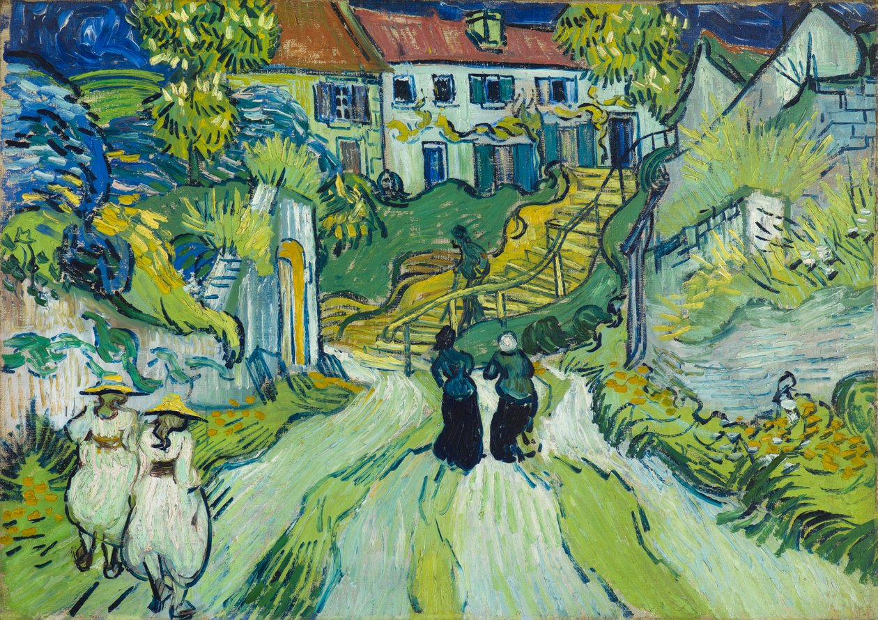 Lépcső Auvers-ben alkotó: Vincent van Gogh