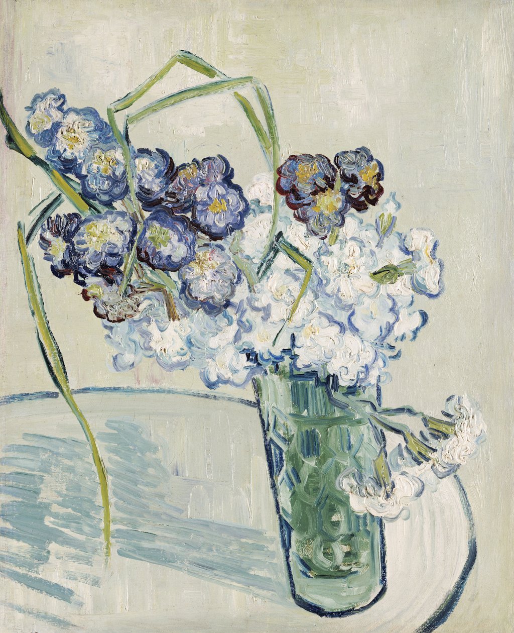 Csendélet, Szegfűváza, 1890. június alkotó: Vincent van Gogh