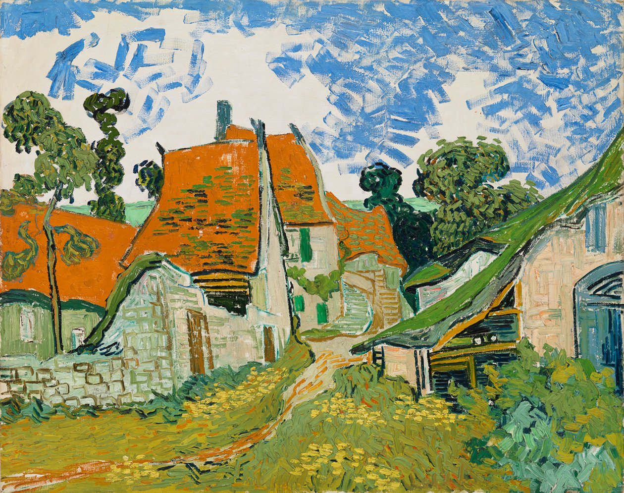 Utca Auvers-sur-Oise-ban alkotó: Vincent van Gogh