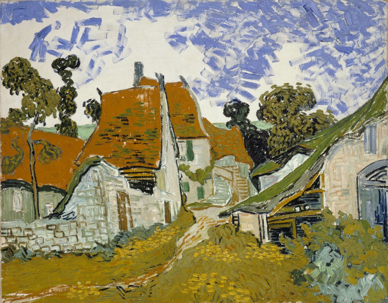 Utca Auvers-sur-Oise-ban alkotó: Vincent van Gogh