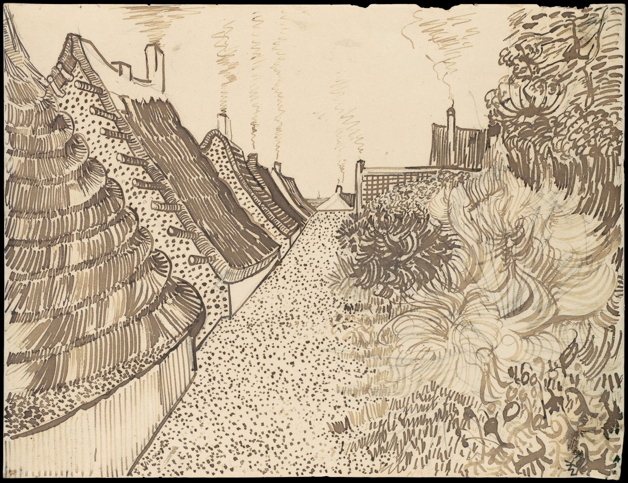 Utca Saintes-Maries-de-la-Mer-ben alkotó: Vincent van Gogh