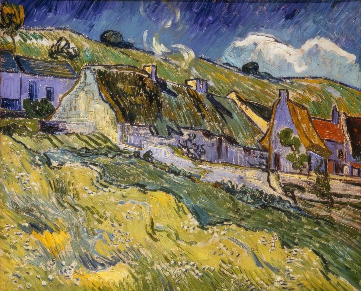 Nádfedeles házak alkotó: Vincent van Gogh