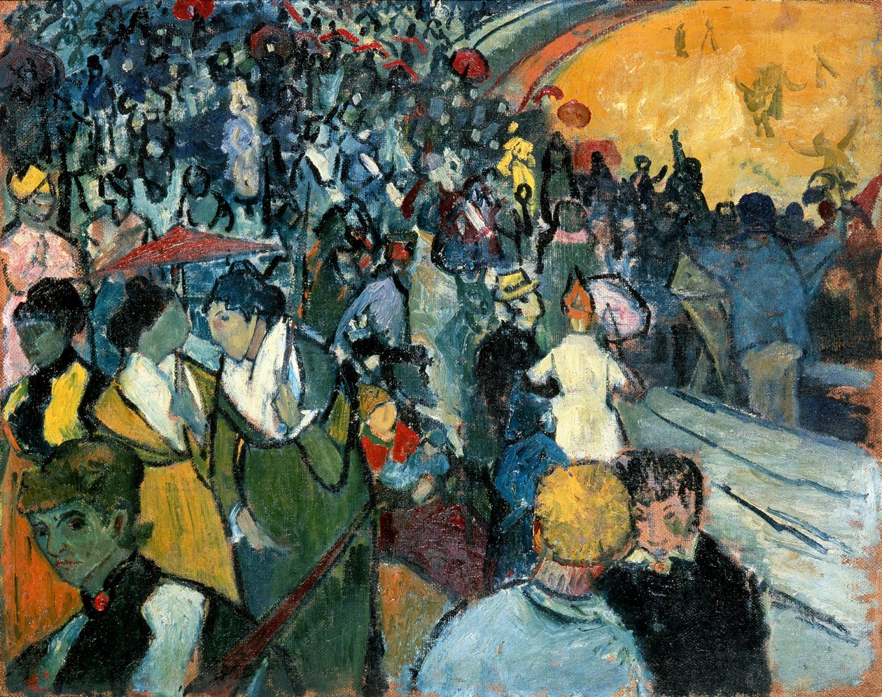 Az arles-i aréna, 1888. alkotó: Vincent van Gogh