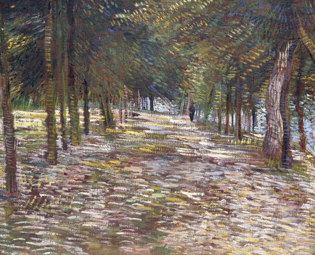A sugárút a Voyer-d"Argenson parkban Asnieres-ben, 1887 alkotó: Vincent van Gogh