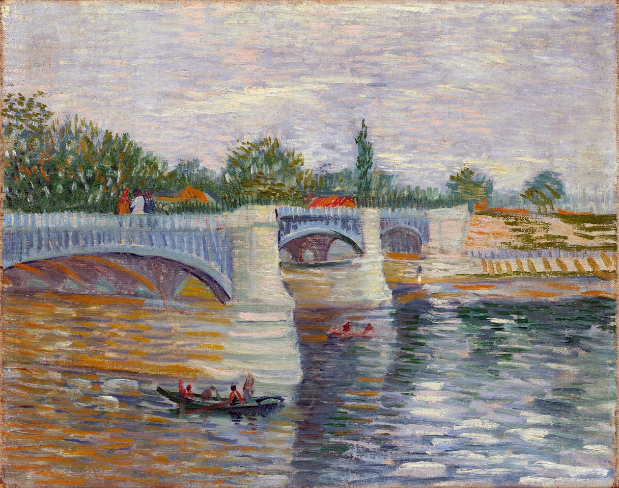 A Courbevoie-i híd, Gogh, Vincent, van (1853-1890) alkotó: Vincent van Gogh