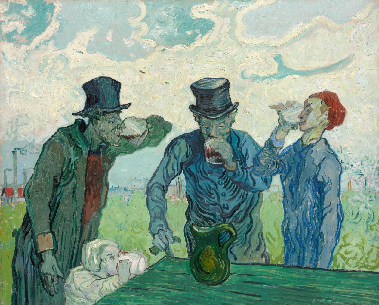 Az ivók, 1890. alkotó: Vincent van Gogh