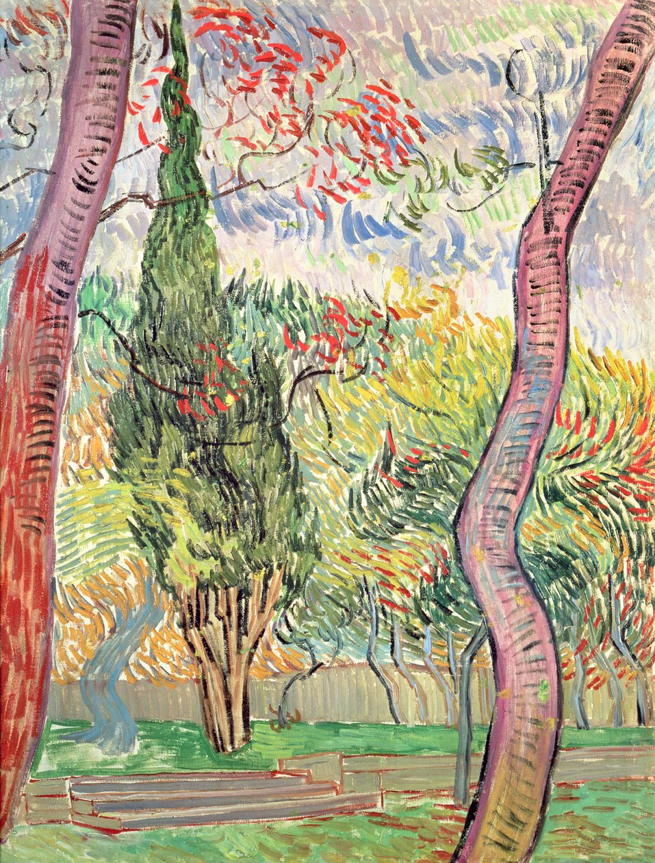 A Szent Pál Kórház kertje, St. Remy, 1889. október alkotó: Vincent van Gogh