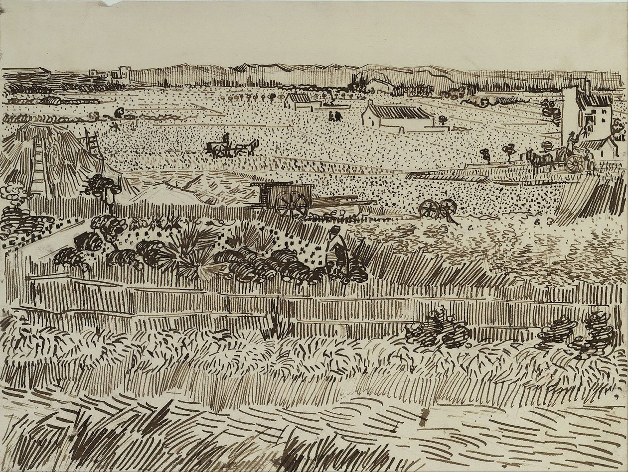 Émile Bernard aratása Provence-ban, 1888 alkotó: Vincent van Gogh