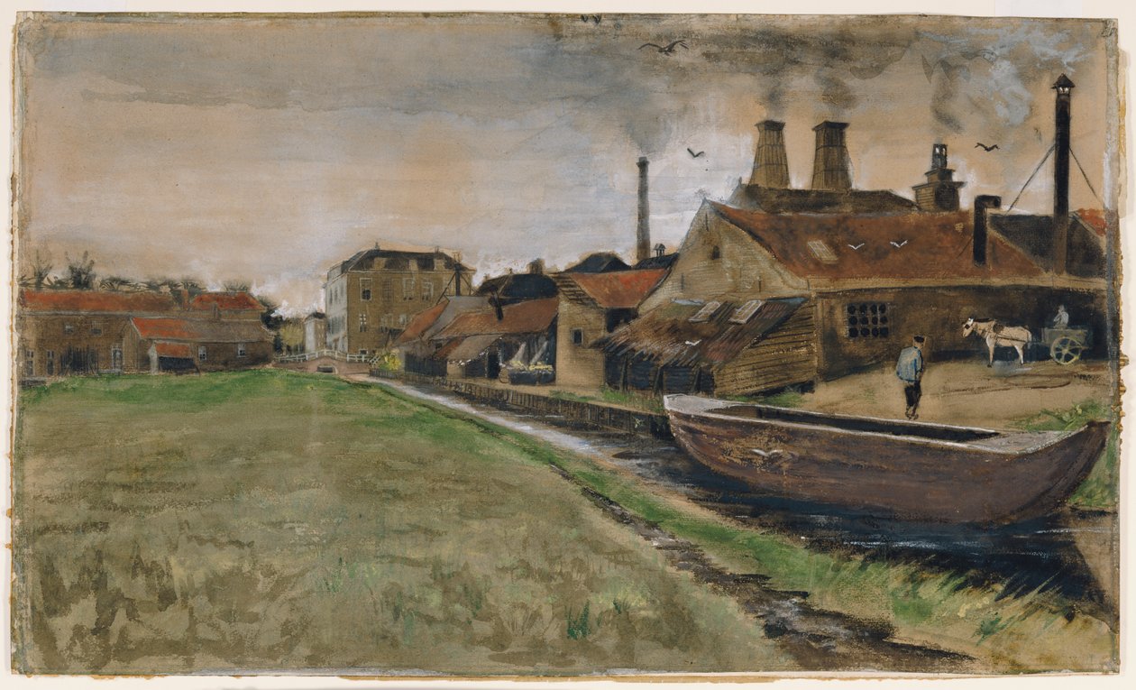 A hágai vasmalom, 1882 alkotó: Vincent van Gogh