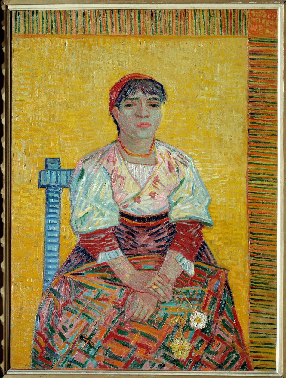 Az olasz vagy Agostina Segatori portréja, Vincent van Gogh (1853-1890) párizsi kabaré festményének patrónusa 1887 V. 0,81x0,6 m Párizs, Musee d