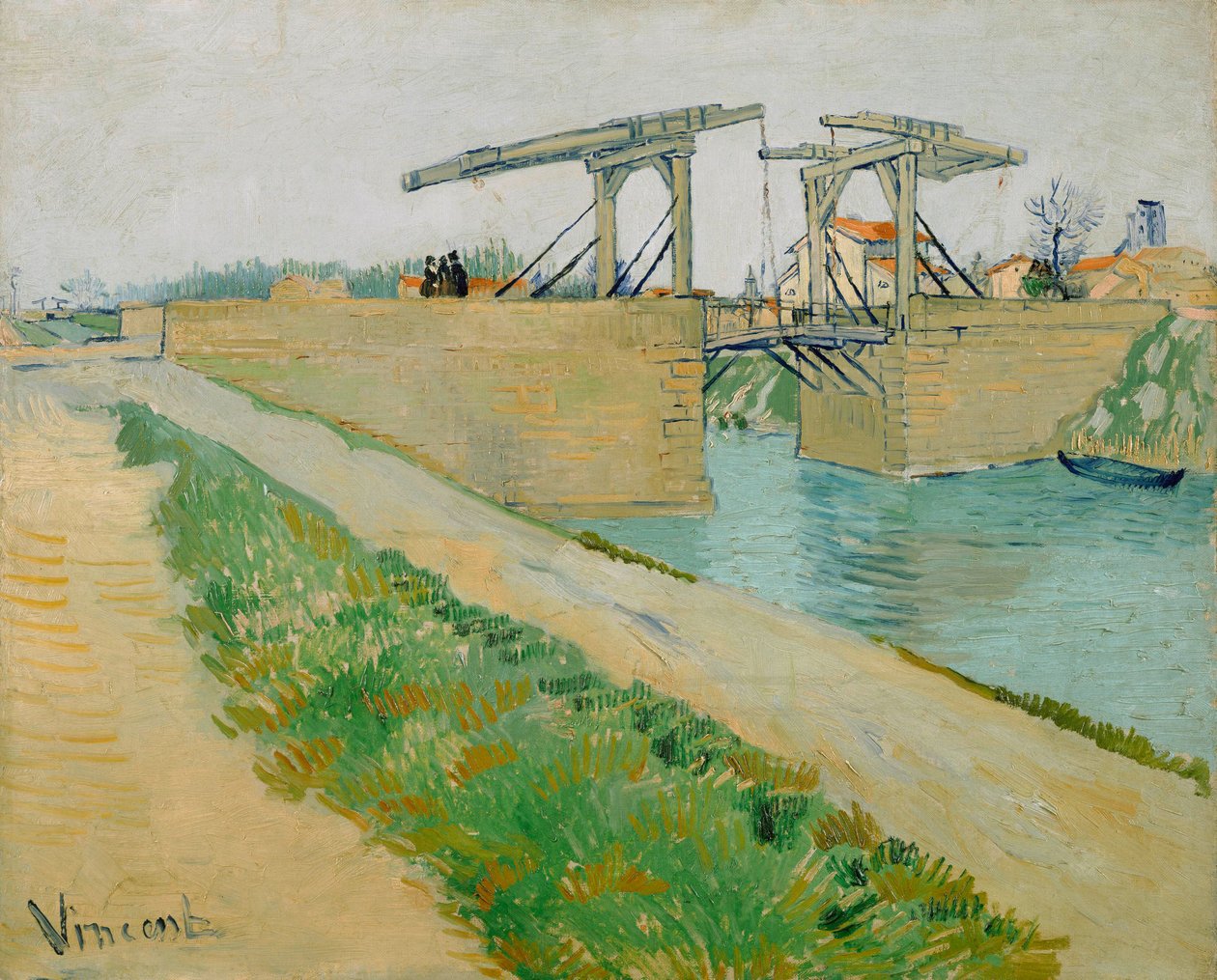 A Langlois-híd, 1888. március (olaj, vászon) alkotó: Vincent van Gogh