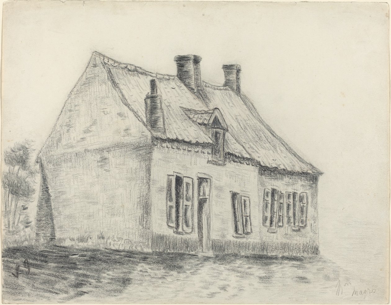 A Magrot-ház, Cuesmes, c. 18791880. alkotó: Vincent van Gogh