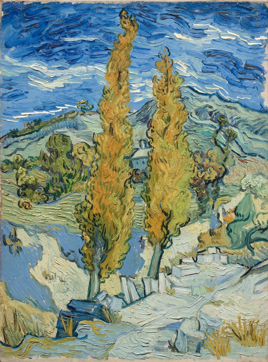 Nyárfák Saint-Rémyben, 1889 alkotó: Vincent van Gogh