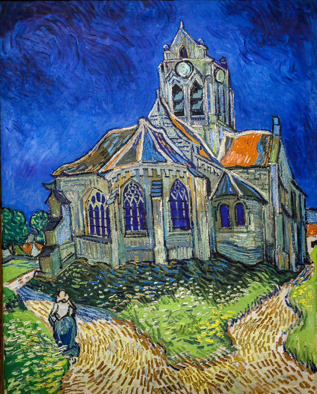 The church in Auvers-Sur-Oise, view from the chevet   1326256   hu       hungarian Successfully Translated  Original: Niels Windet til Grundet og en fremstilling af Christus på korset Translat: Niels Windet til Grundet og en fremstilling af Christus på kor alkotó: Vincent van Gogh