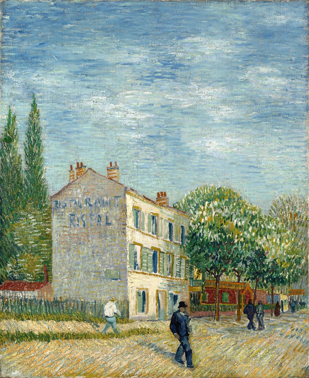 A Rispal étterem Asnières-ben alkotó: Vincent van Gogh