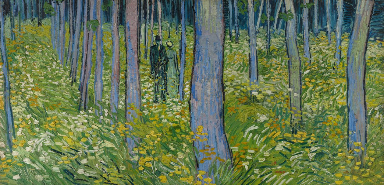 Aljnövényzet két figurával alkotó: Vincent van Gogh