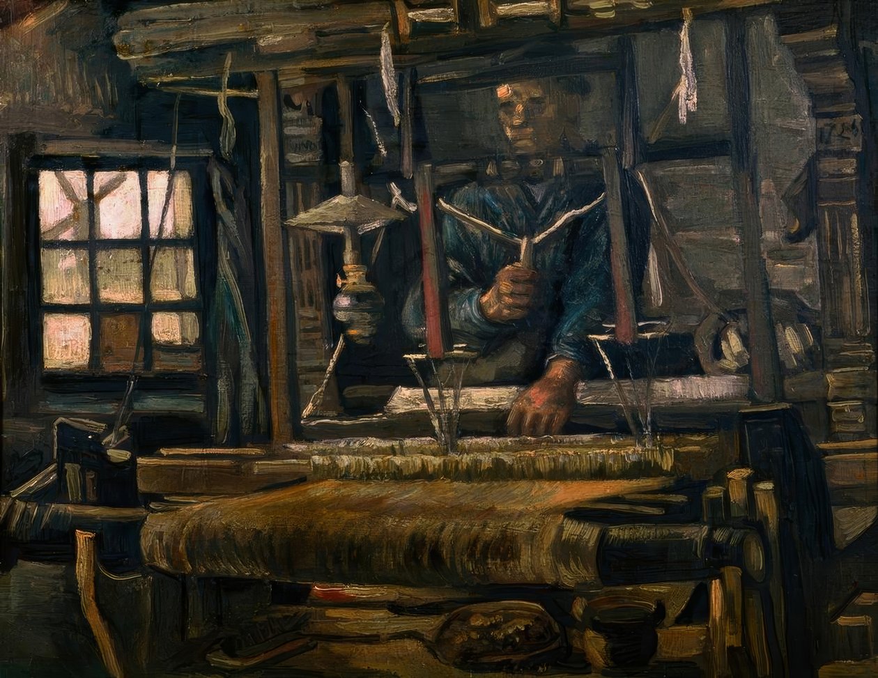 Weber am Webstuhl alkotó: Vincent van Gogh