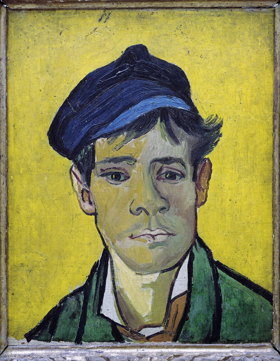 Fiatal férfi kalapban alkotó: Vincent van Gogh