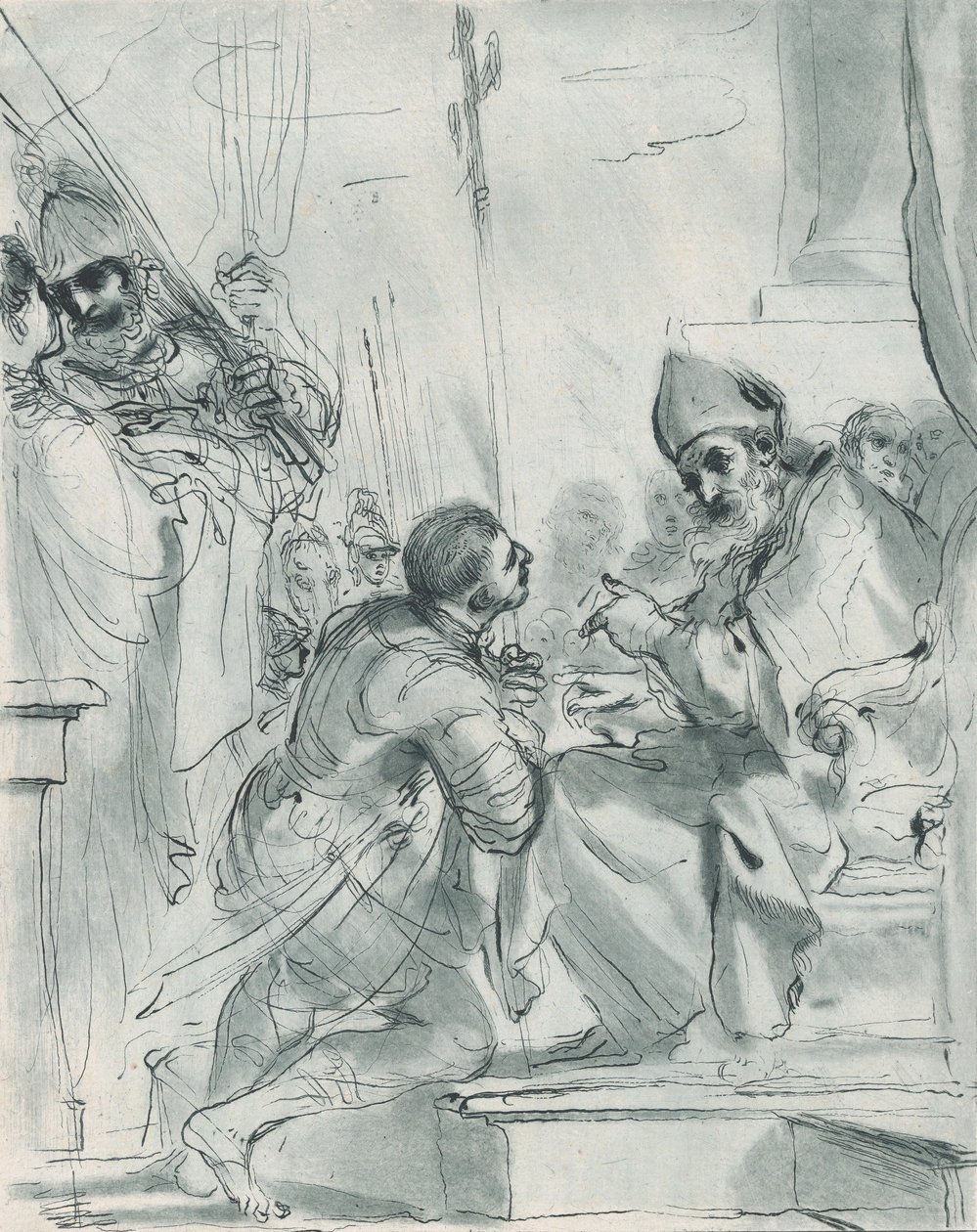 Szent Vilmos bűnbánata, 1764-98. alkotó: Vincenzio Vangelisti