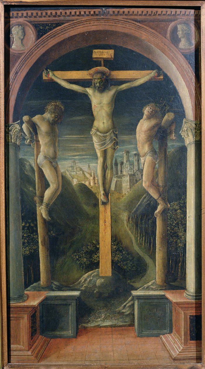 A három kereszt, 1456 (tempera, tábla) alkotó: Vincenzo Foppa