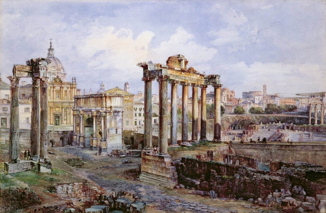A fórum, Róma, 1878 alkotó: Vincenzo Marchi