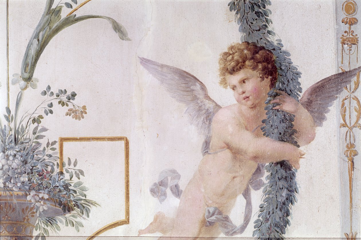A pompei zeneszoba díszítésének részlete, 1777-80 alkotó: Vincenzo Valdre