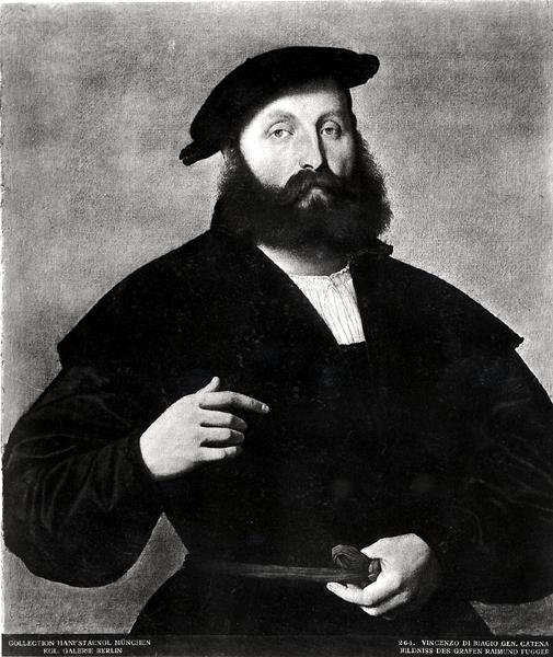 Raimund Fugger gróf portréja alkotó: Vincenzo di Biagio Catena