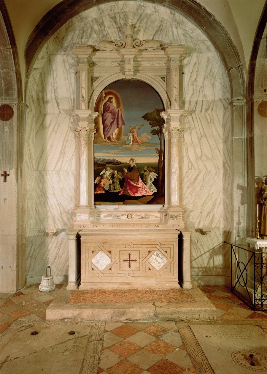Szent Krisztina oltárkép alkotó: Vincenzo di Biagio Catena