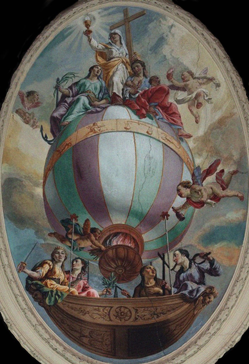 Erény egy léggömbön alkotó: Vincenzo Angelo Orelli