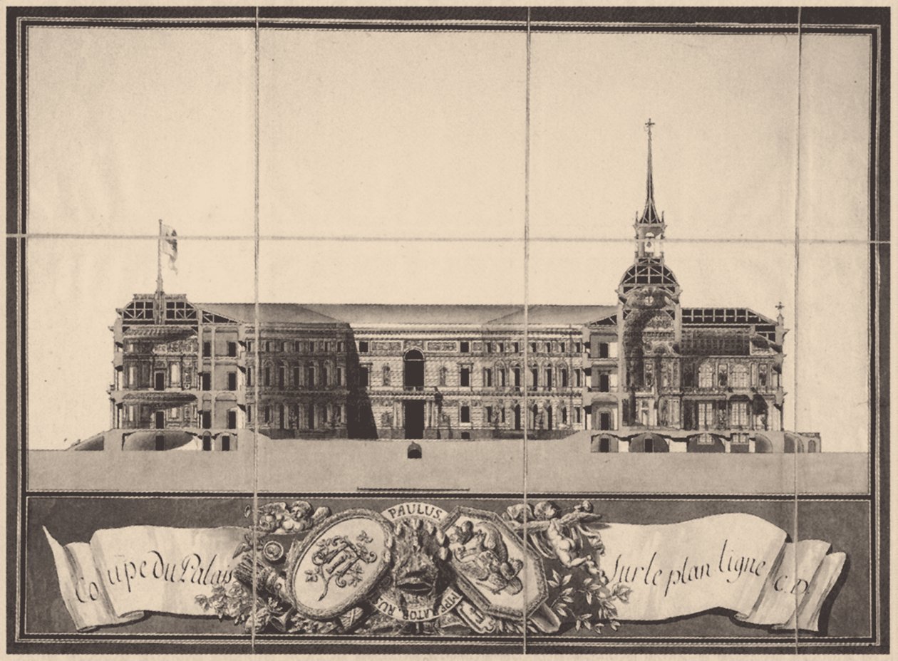 Szent Mihály-kastély Szentpéterváron, 1797 alkotó: Vincenzo Brenna