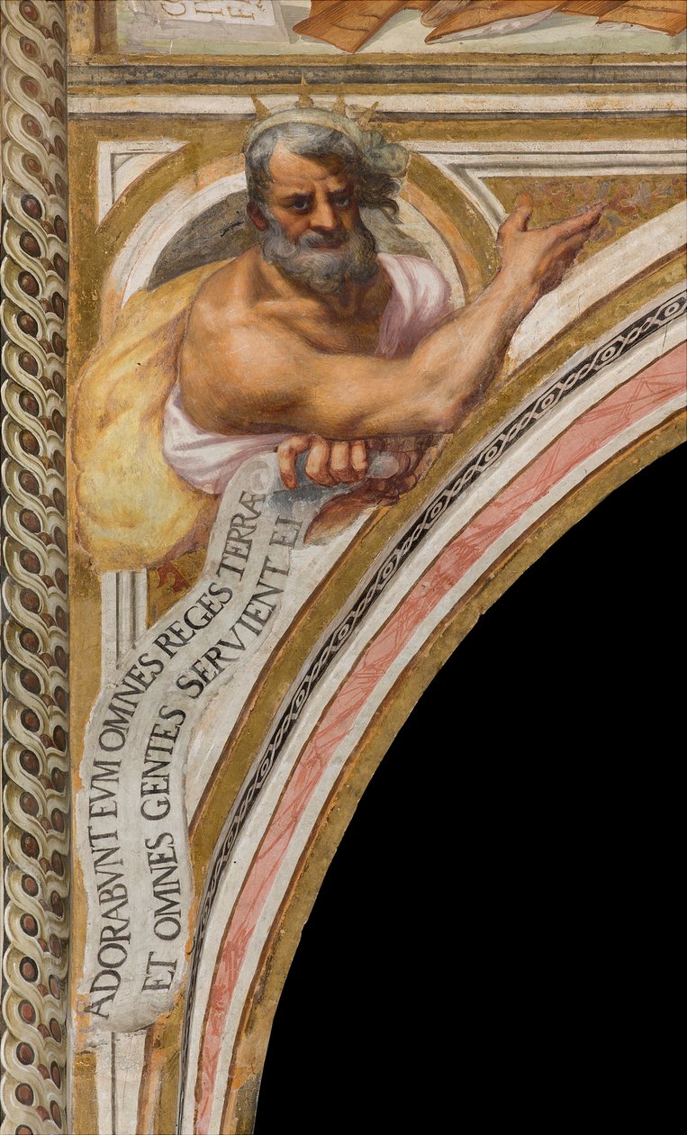 Központi hajó, Plume Quinta Nord Campata, Vincenzo Campi 1573, mellszobor prófétával alkotó: Vincenzo Campi